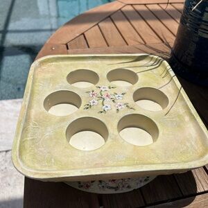 Vintage Partylite Candle Holder Terrace Blossom -Tea Lights